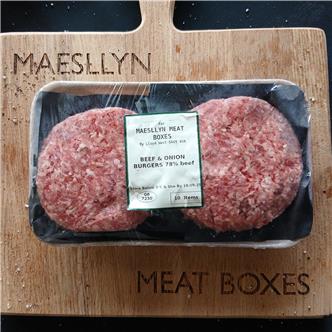2 Maesllyn Beef Burgers ( Gluten Free )