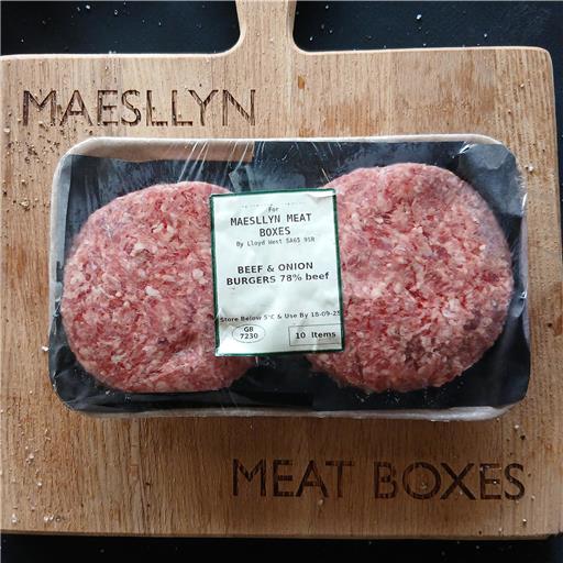 2 Maesllyn Beef Burgers ( Gluten Free )