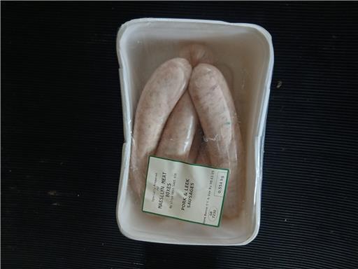 Pack of Pork & Leek Sausages (Gluten Free)
