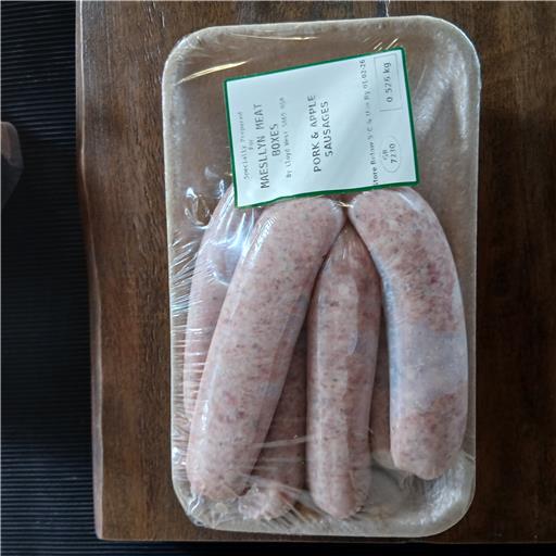 Pack of 6 Pork & Apple Sausages (Gluten Free) ""FRESH TILL 16TH APRIL""