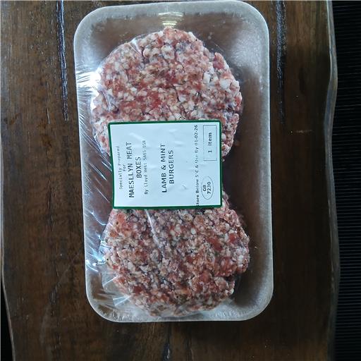 Minted Lamb Burgers "FRESH TILL 31ST JANUARY" Frozen available."