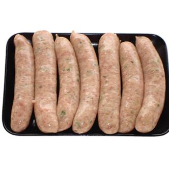 Pork & Leek Sausages (Gluten Free)